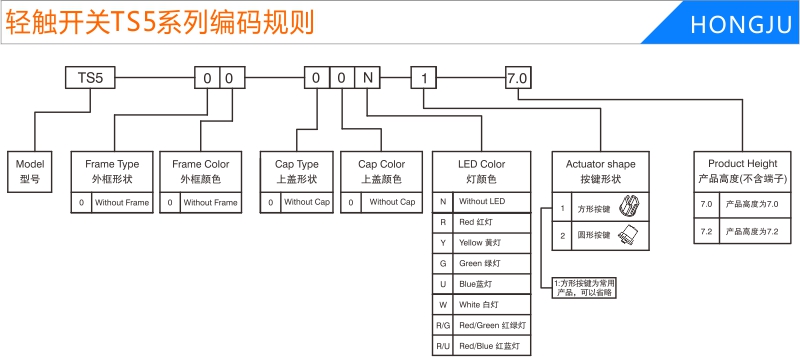 帶燈輕觸開關(guān)TS5